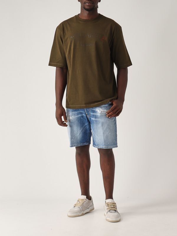 Marine men's stretch cotton bermuda shorts s74mu0881s30872 Medium