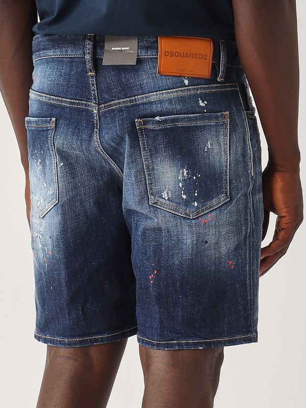 Mens Shorts Pantaloncini Dsquared Uomo Dsquared2 Elastic Waistband