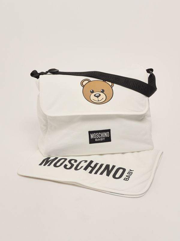 4. Sac maman en coton Blanc Moschino mux05blca19