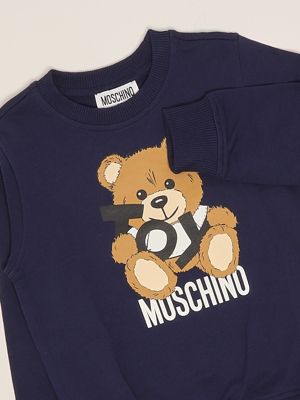 3. Cotton sweatshirt for boys Blue Moschino huf08vlca19