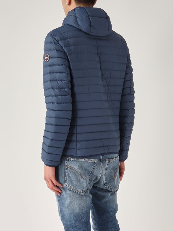 3. Piumino uomo in nylon con cappuccio Blu Colmar 1277r8vx