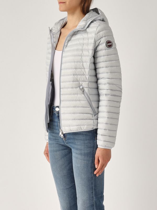 2. Natürliche Daunenjacke für Frauen Hellgrau Colmar 2224a9vx