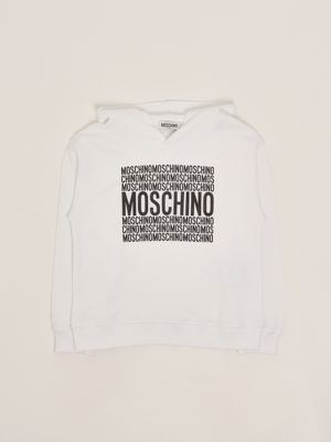 1. Cotton baby sweatshirt White Moschino huf08tlca74