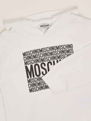 3. Cotton baby sweatshirt White Moschino huf08tlca74
