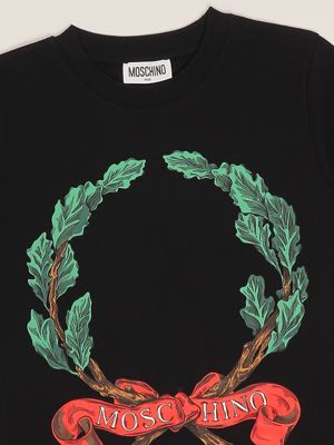 3. Kinder-T-Shirt aus Stretch-Baumwolle Schwarz Moschino hmm058laa02