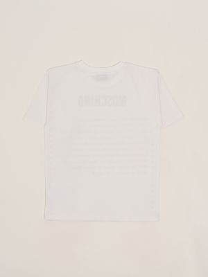 2. T-shirt bambino in cotone stretch Bianco Ottico Moschino hqm050laa02