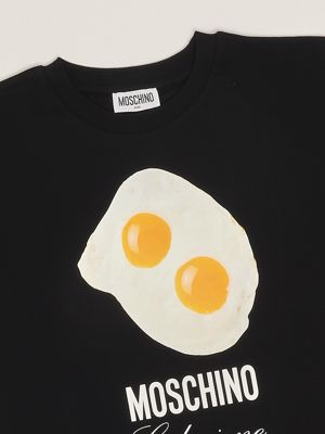 3. Girl's T-shirt in stretch cotton Black Moschino hrm050laa02