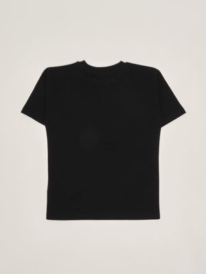 2. Girl's T-shirt in stretch cotton Black Moschino hrm050laa02