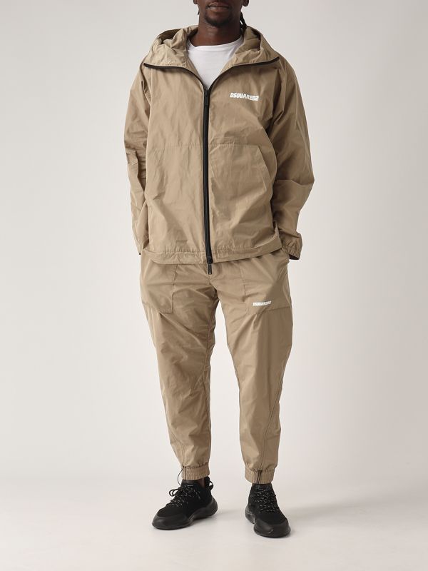 5. Men's jogger pants in technical fabric Beige Dsquared2 s74kb0989s53353