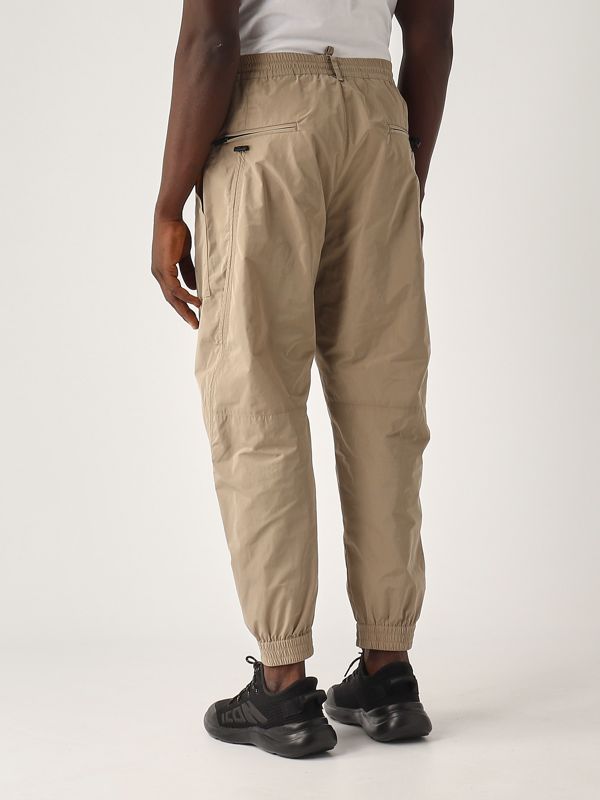 3. Men's jogger pants in technical fabric Beige Dsquared2 s74kb0989s53353