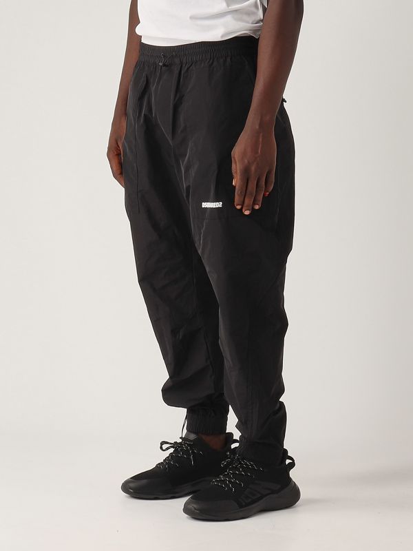 Men's jogger pants in technical fabric s74kb0989s53353 Black