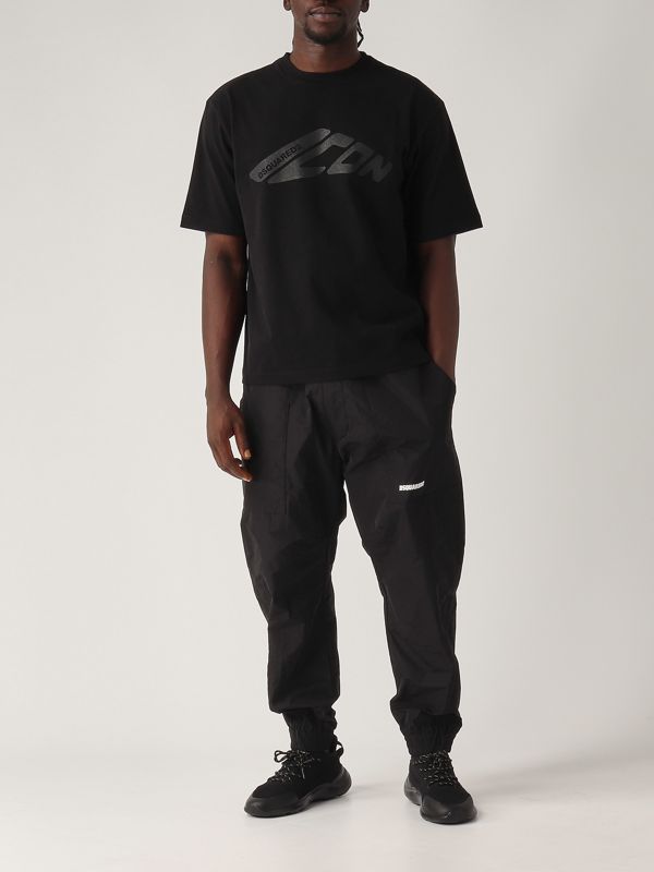 Men's cotton T-shirt s79gc0107s24583 Black | Caposerio.com