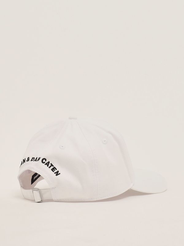 2. Bonnet en coton pour homme Blanc Dsquared2 bcm087105c00001