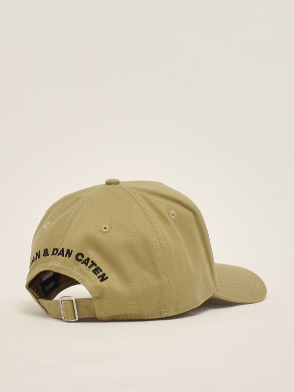 2. Bonnet en coton pour homme Kaki Dsquared2 bcm087105c00001
