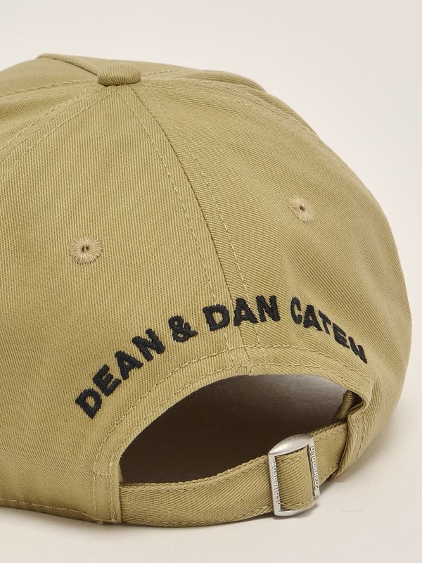 3. Bonnet en coton pour homme Kaki Dsquared2 bcm087105c00001