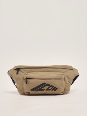 1. Hüfttasche aus Baumwoll-Ripstop für Männer Kaki-Schwarz Dsquared2 cbm006816808212