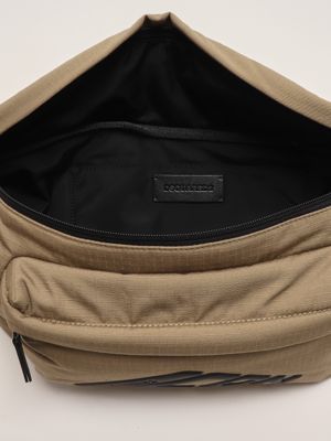 3. Hüfttasche aus Baumwoll-Ripstop für Männer Kaki-Schwarz Dsquared2 cbm006816808212