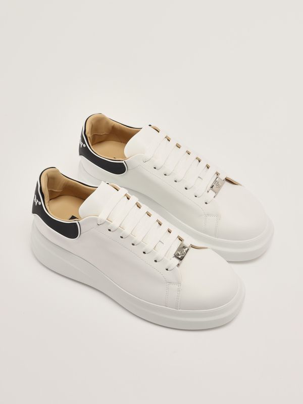 2. Men's Lo-Top Leather Sneakers White Philipp Plein fadsusc0599ple005n