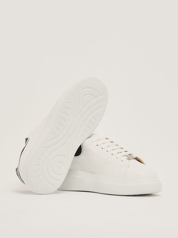 4. Men's Lo-Top Leather Sneakers White Philipp Plein fadsusc0599ple005n