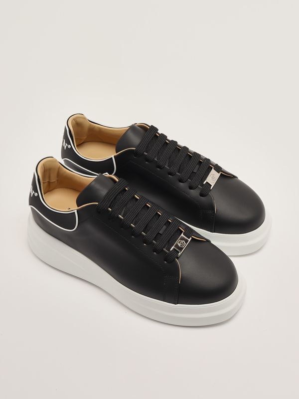 2. Men's Lo-Top Leather Sneakers Black Philipp Plein fadsusc0599ple005n