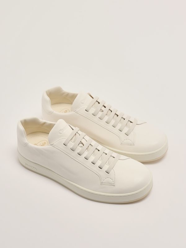 【関税&送料込】Church'S Ivory Leather Ludlow 2 Sneakers Church's Leather Ludlow 2 Sneakers In Ivory | ModeSens