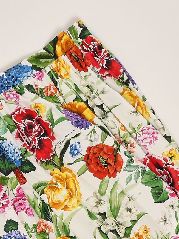 3. Gonna bambina in cotone Floreale Dolce e Gabbana l55i53hs5s5