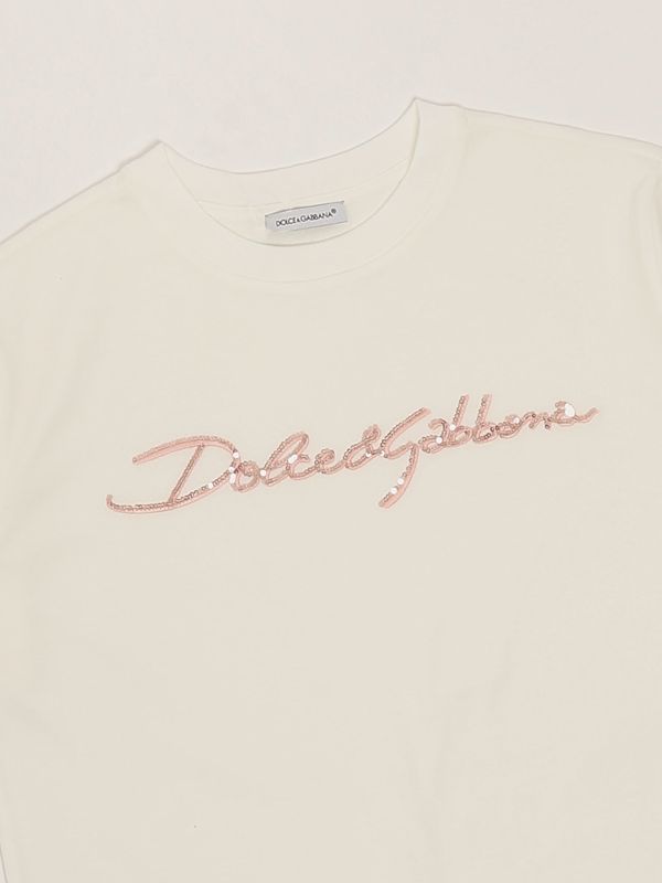3. T-shirt bambina in cotone Bianco Dolce e Gabbana l5jtnkg7o0y