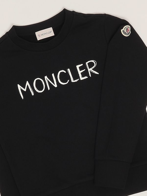 3. Felpa bambino in cotone Nero Moncler 9548g0000389akm