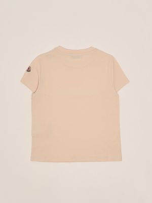 4. Baumwoll-T-Shirt für Mädchen Pulver Moncler 9548c0001689at9