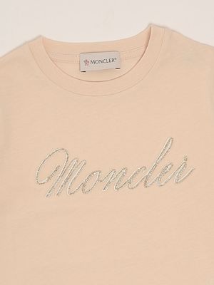 6. Baumwoll-T-Shirt für Mädchen Pulver Moncler 9548c0001689at9