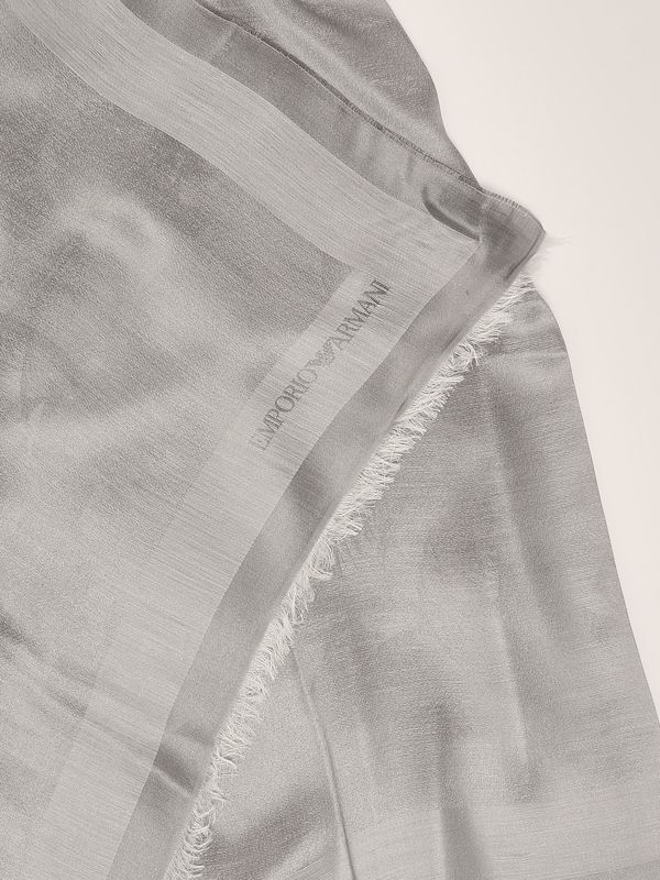 2. Women's modal blend scarf Pearl Gray Emporio Armani ew001434af14613