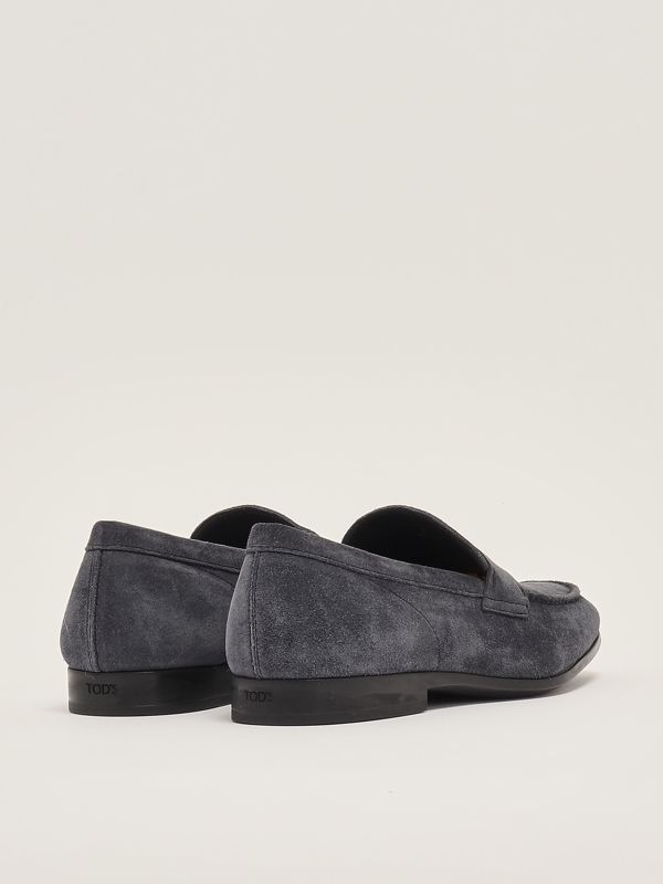 Tod's Men's suede moccasin - Blue | Caposerio.com