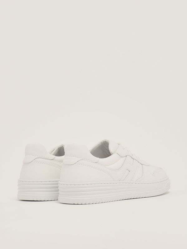 3. Sneakers uomo H630 in pelle e tessuto tecnico Bianco Hogan hxm6300fg70tcy
