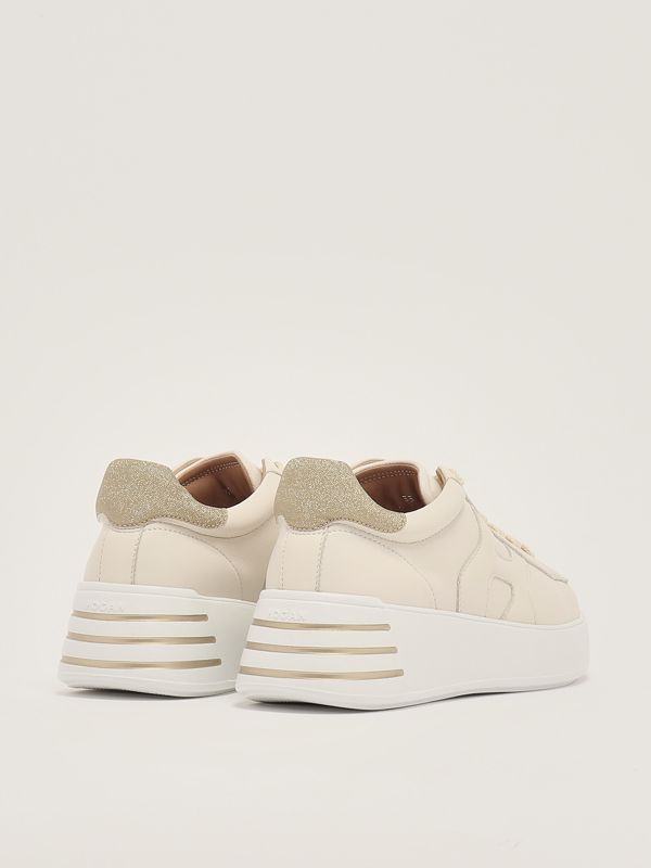 3. Sneakers donna Rebel H564 in nappa Burro-Oro Hogan hxw5640dn61rcb