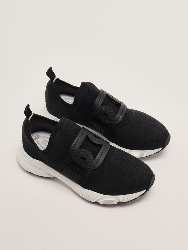 2. Kate women's sneakers in technical stretch knit Black Tod's xxw54c0em60q6l