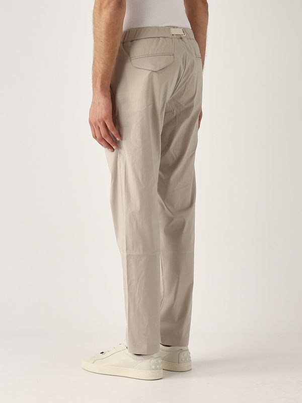 3. Men's stretch cotton blend pants Natural White sand 25su66311