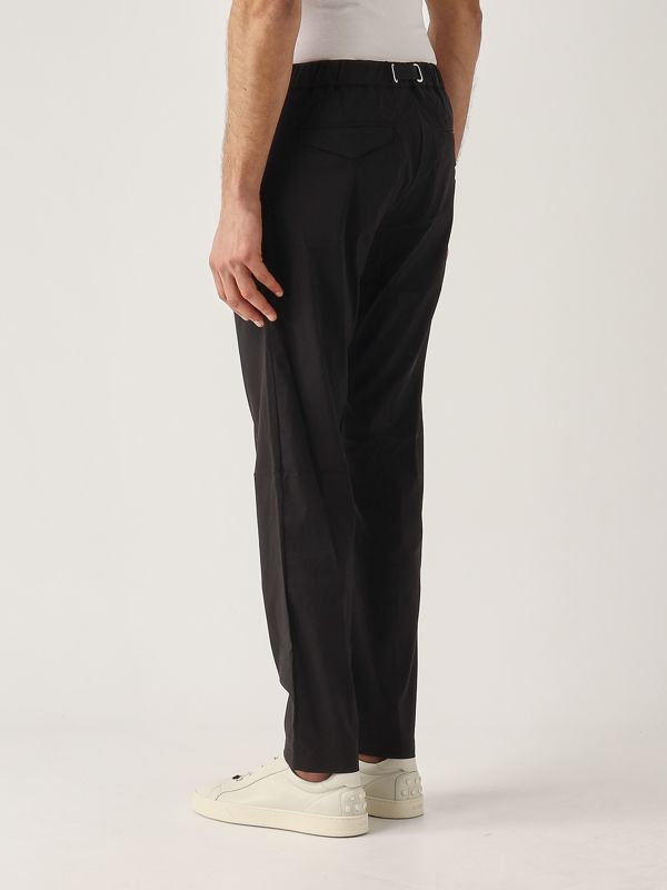3. Men's stretch cotton blend pants Black White sand 25su66311