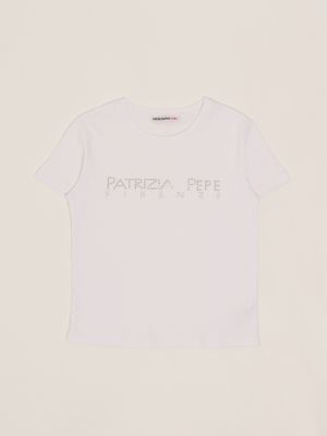 Dolce & Gabbana girl's cotton T-shirt with floral print