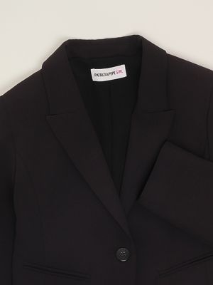 3. Blazer aus Stretch-Crêpe für Mädchen Schwarz Patrizia Pepe 7s0277a555