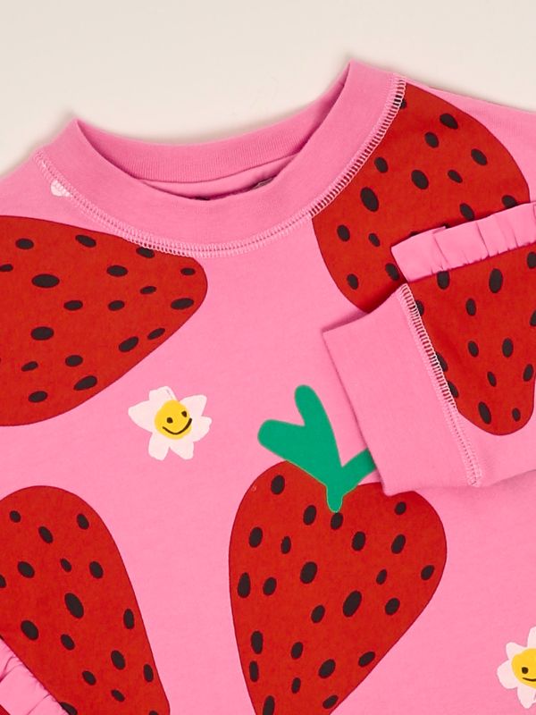 3. Girl's cotton sweatshirt Pink Stella McCartney tw4a70z2578