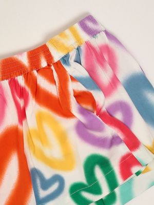 3. Gonna bambina in tessuto biologico Bianco-Multicolor Stella McCartney tw7a81z2538