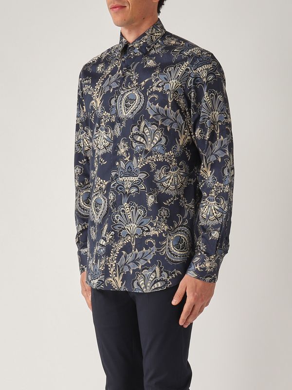 2. Camicia uomo in cotone Paisley-Navy Etro mrib000199sa5f0