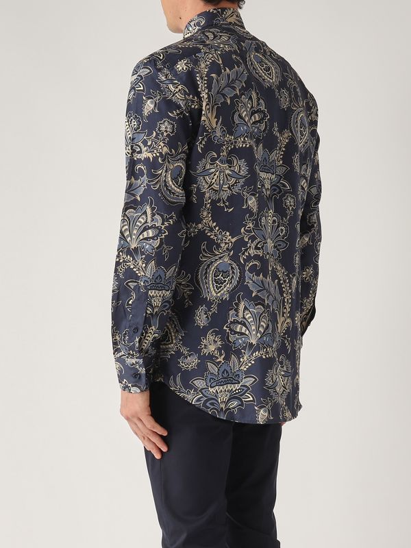 3. Camicia uomo in cotone Paisley-Navy Etro mrib000199sa5f0