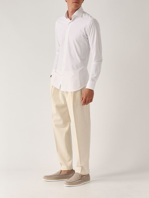 5. Chemise pour homme en tissu technique Blanc Guglielminotti 1360gje