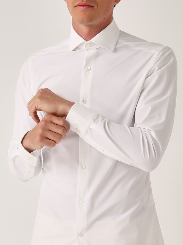 4. Chemise pour homme en tissu technique Blanc Guglielminotti 1360gje