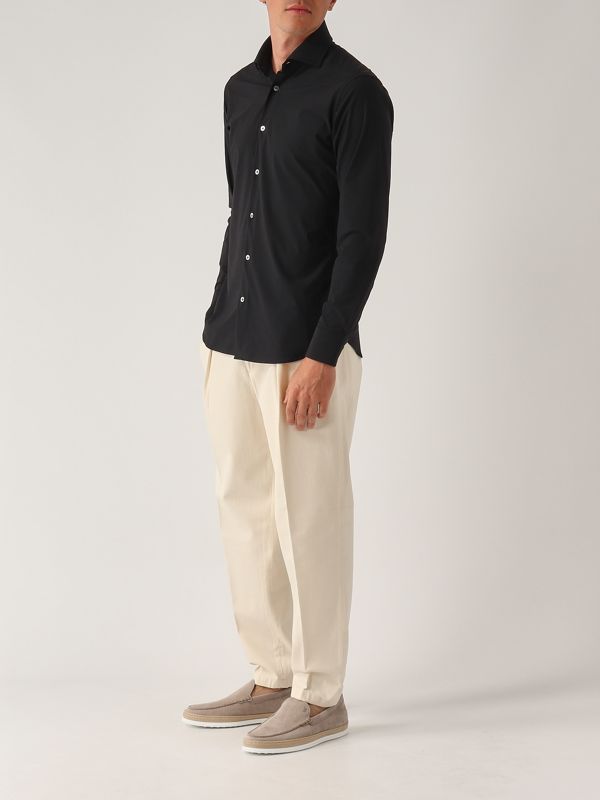 5. Chemise pour homme en tissu technique Noir Guglielminotti 1360gje