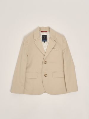 1. Blazer bambino in cotone stretch Beige Fay fw2p84g0019