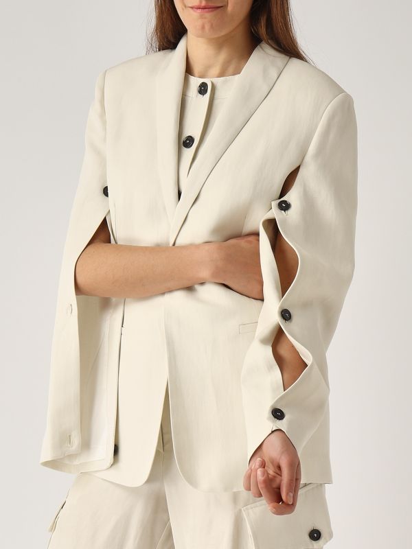 4. Blazer donna in misto lino Betulla Liviana Conti f5sl85