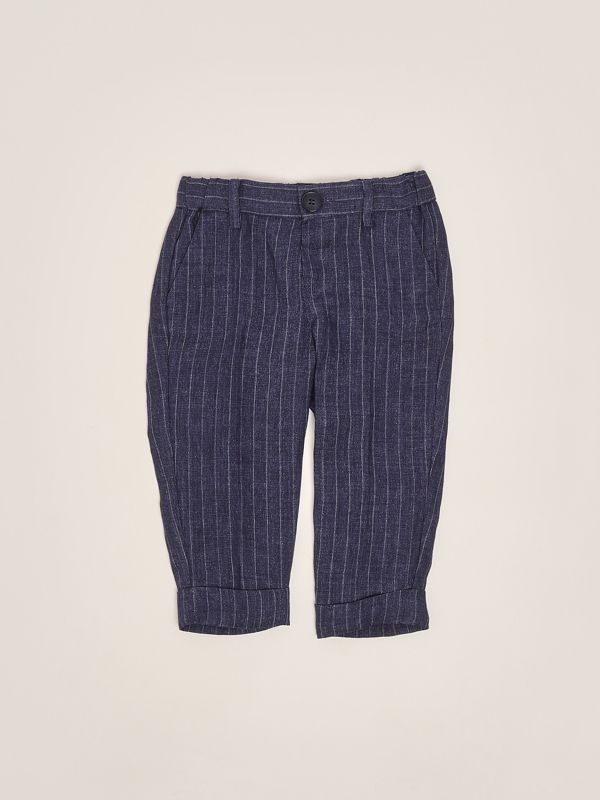 1. Linen trousers for baby boys Blue Fay fw6530i0272