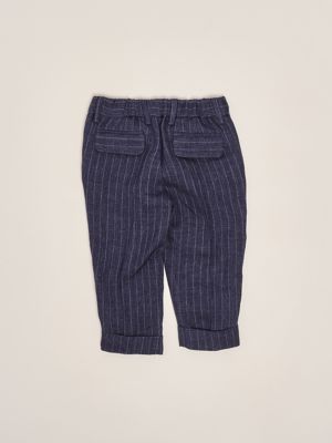 2. Linen trousers for baby boys Blue Fay fw6530i0272